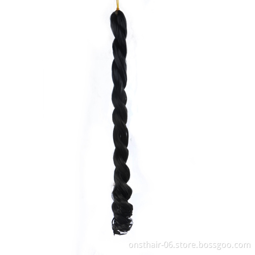 MYZYR Deep Wave Crochet Braids Hair Extensions Synthetic Ombre Braiding Hair Colored High Temperature Brown Blonde Blue